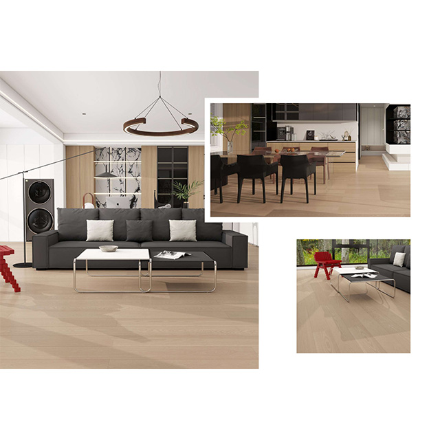 Three-Layer Solid Wood Composite Flooring Light Color Style 1