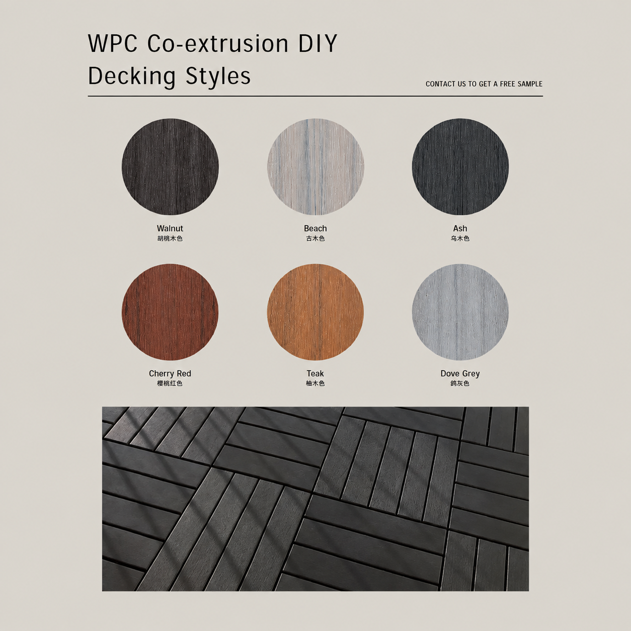 WPC Co-extrusion DIY Decking Series