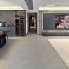 Curved-Edge Wooden Flooring Dark Color Style 1