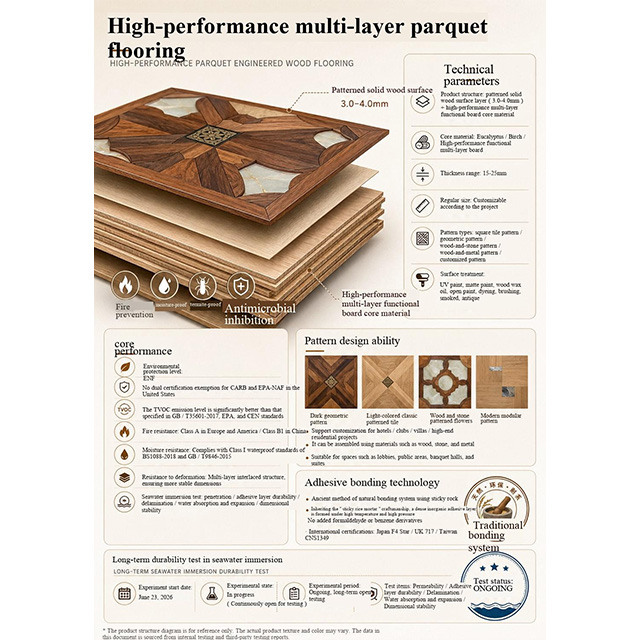High-Performance Multi-Layer Parquet Flooring