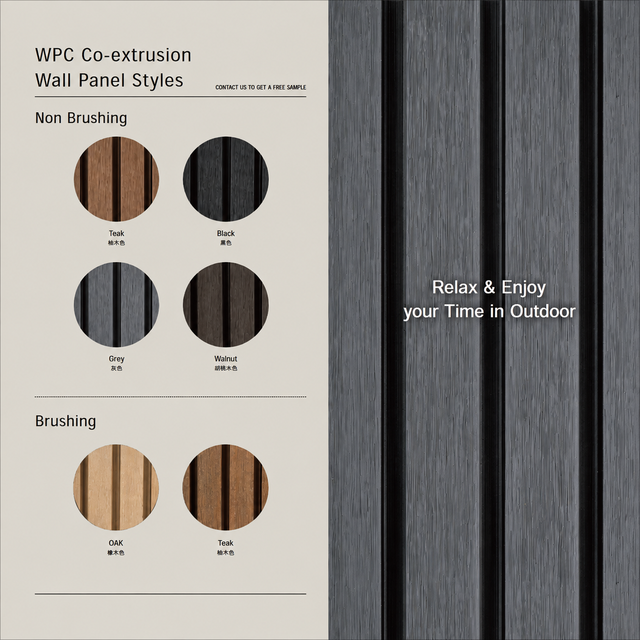 WPC Co-extrusion Fluted Wall Panel Series